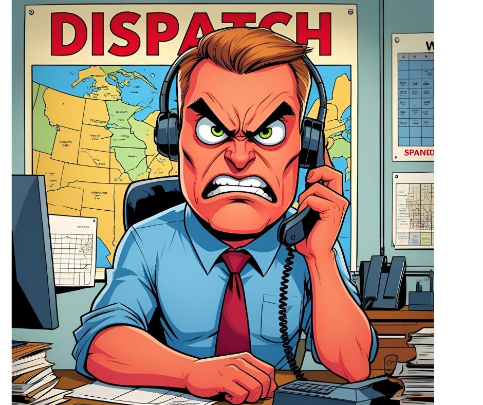 Don't make your dispatcher mad, you might think you will win but they control your truck